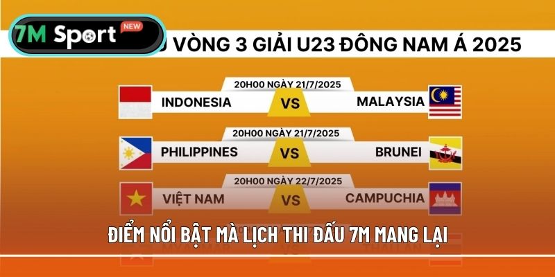 Điểm nổi bật mà lịch thi đấu mang lại cho bet thủ